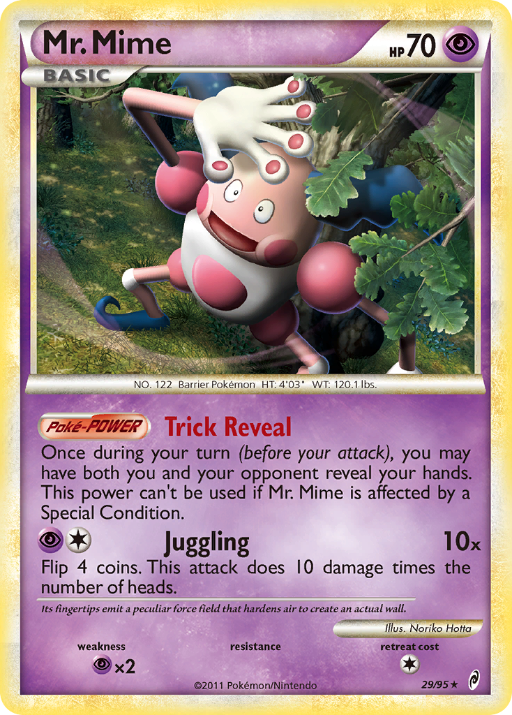 Mr. Mime Call of Legends Pokemon Card.