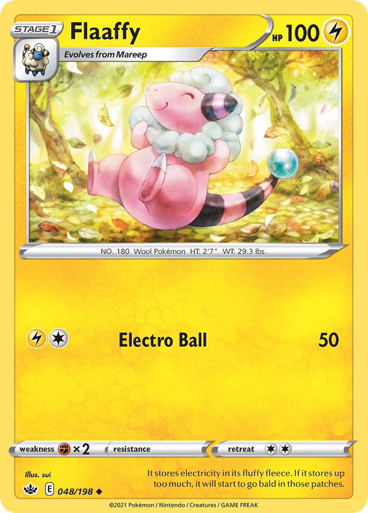 Flaaffy Chilling Reign Pokemon Card
