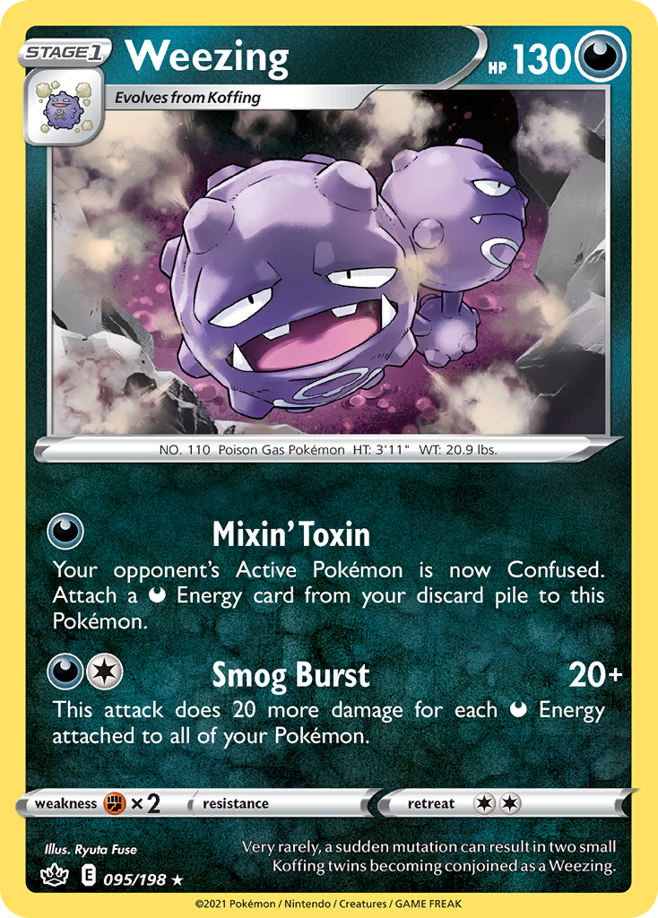 Weezing Chilling Reign Pokemon Card