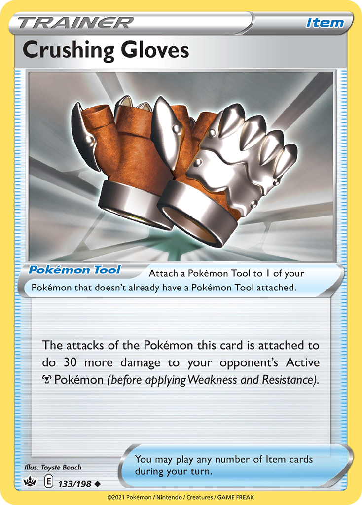 Crushing Gloves Chilling Reign Pokemon Card