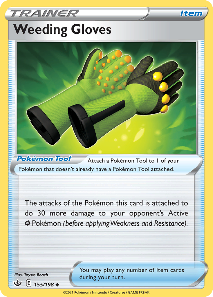 Weeding Gloves Chilling Reign Pokemon Card