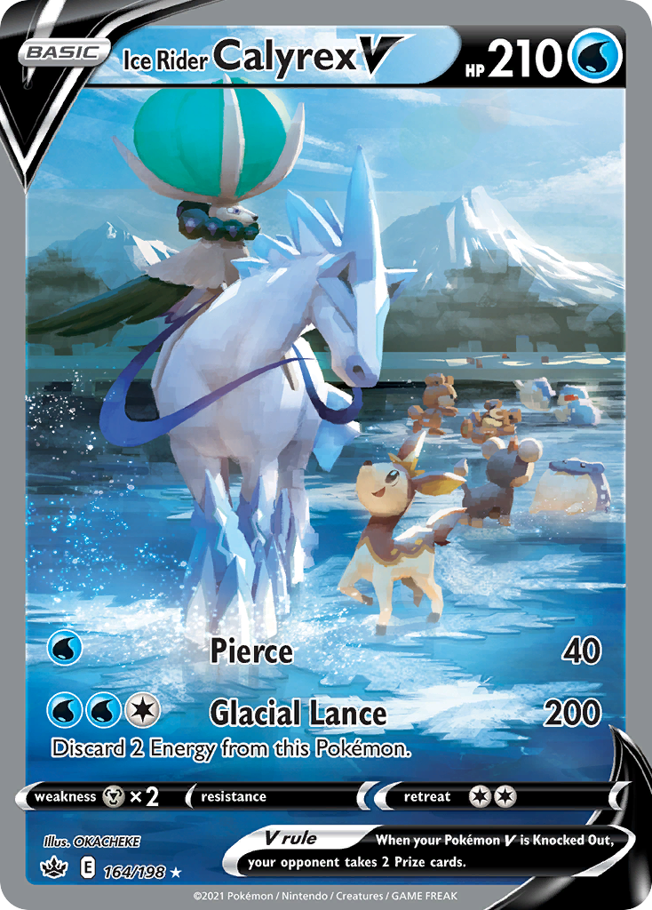 Ice Rider Calyrex V Pokemon Card
