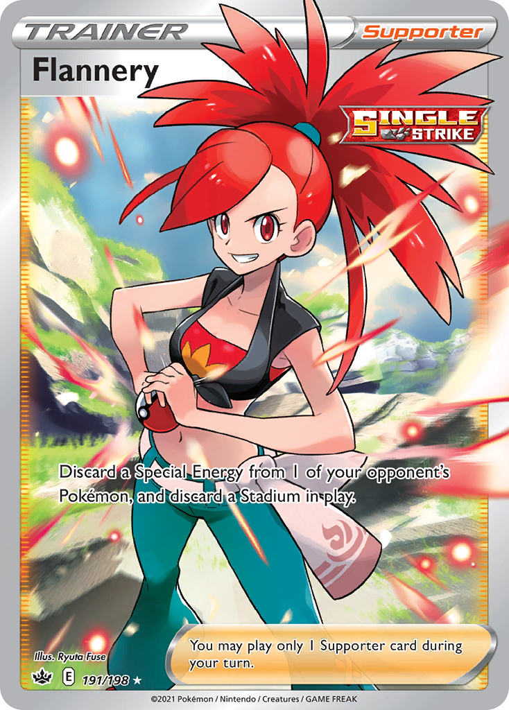 Flannery Chilling Reign Pokemon Card