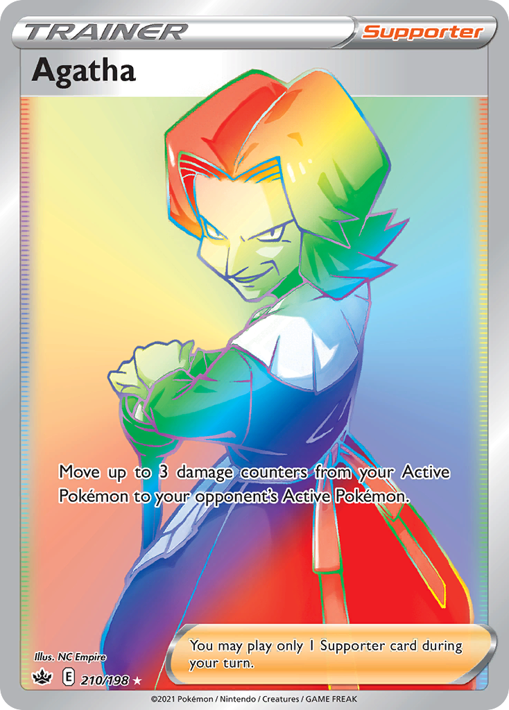 Agatha Chilling Reign Pokemon Card