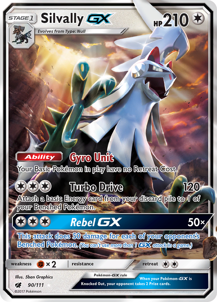 Silvally-GX Pokemon Card.