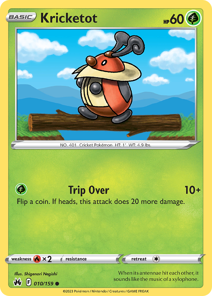 Kricketot Crown Zenith Pokemon Card