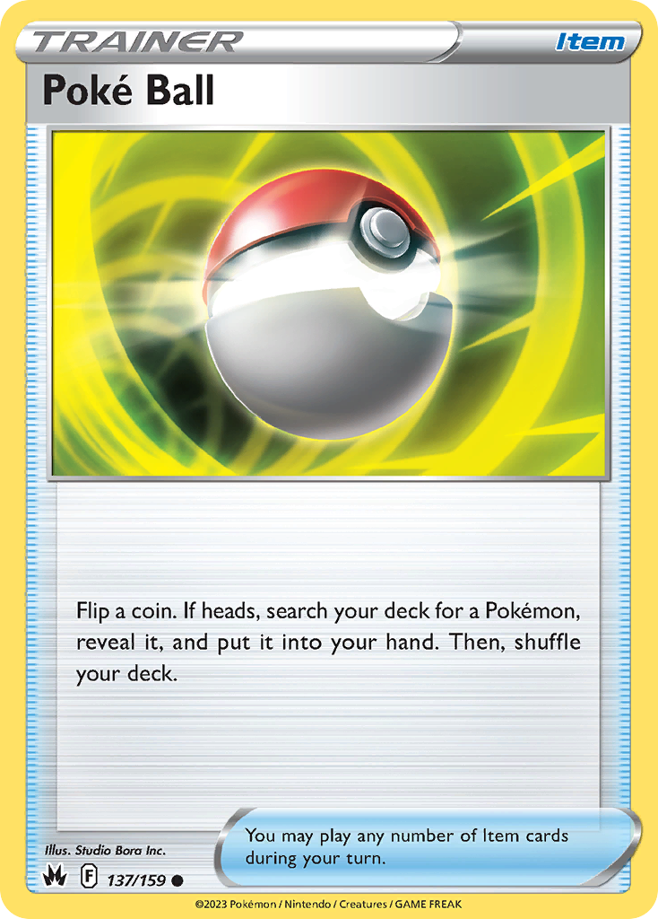 Poke Ball Crown Zenith Pokemon Card