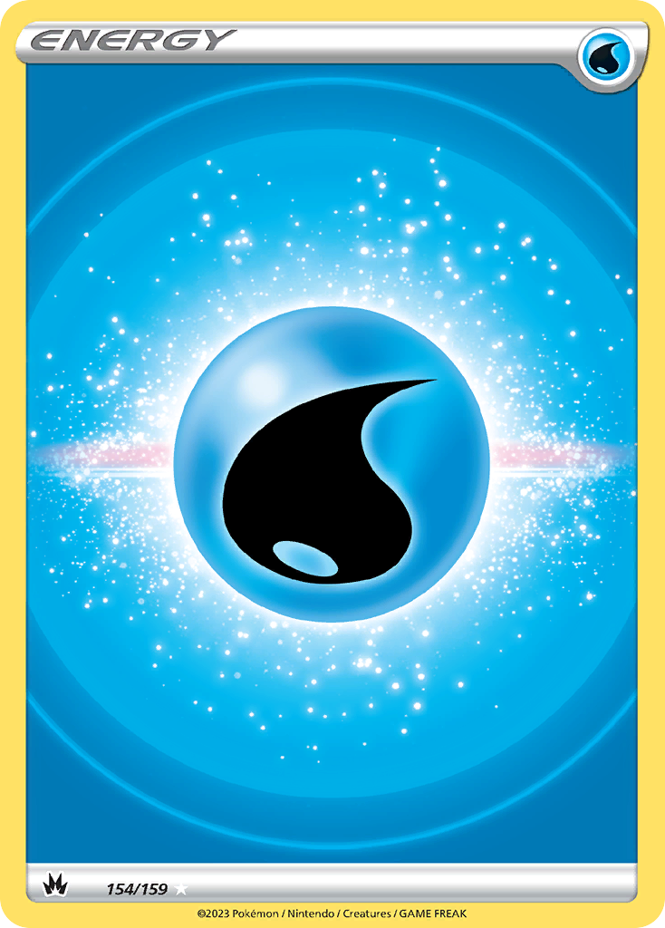 Water Energy Crown Zenith Pokemon Card