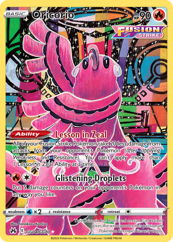 Oricorio Crown Zenith Pokemon Card