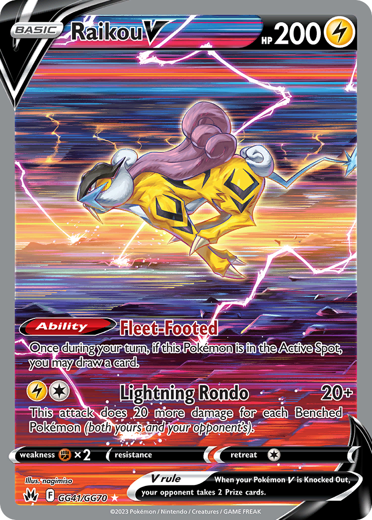 Raikou V (GG41/GG70) [Sword & Shield: Crown Zenith] PSA 10