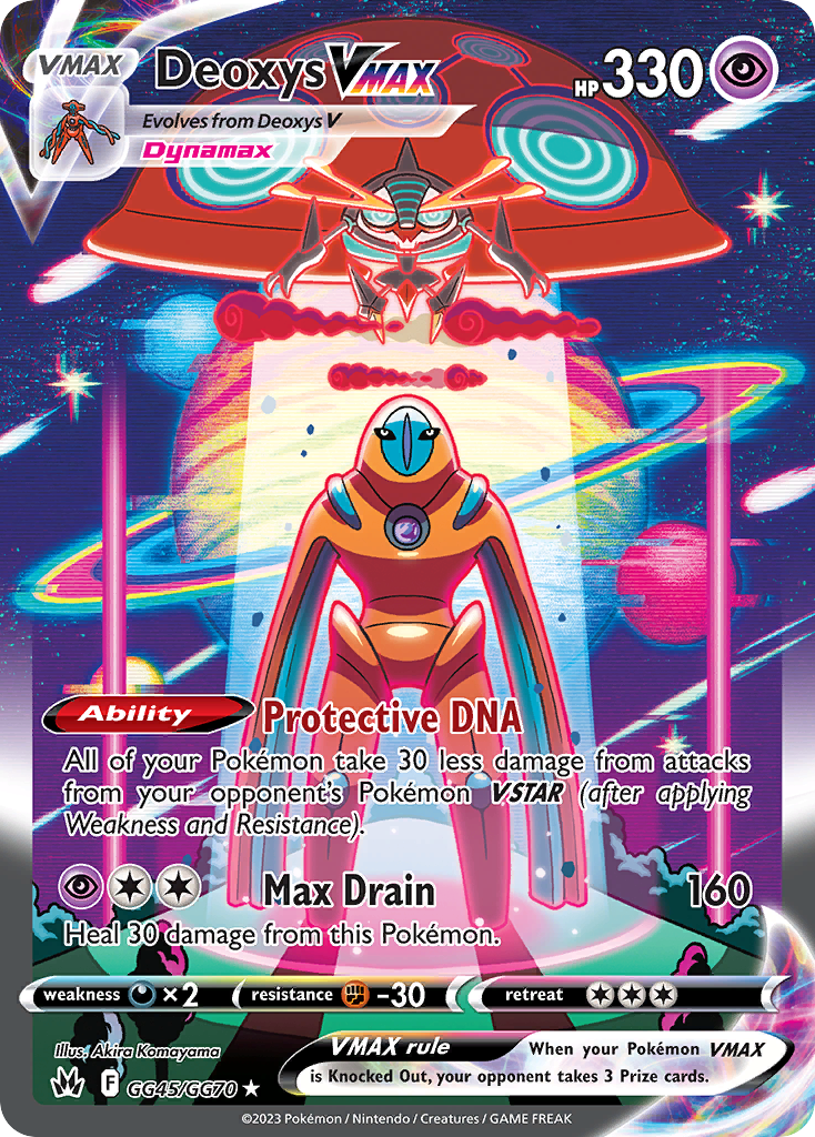 Deoxys VMAX Crown Zenith Pokemon Card