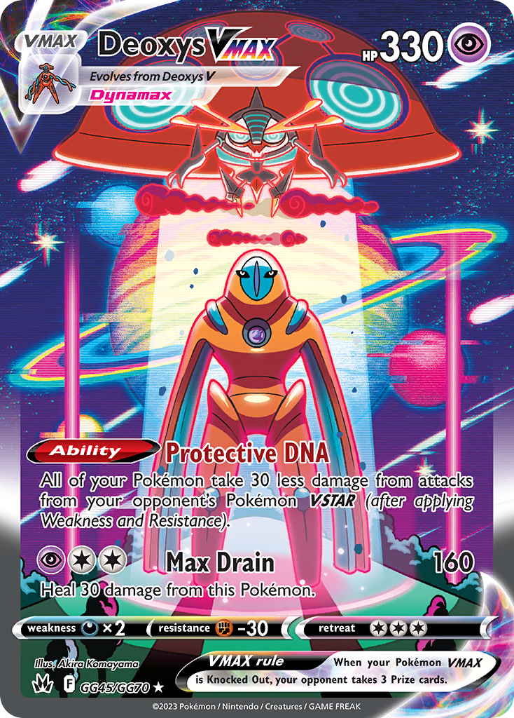 Deoxys Vstar - GG46/GG70 Crown Zenith Gallery Pokemon - MINT – The