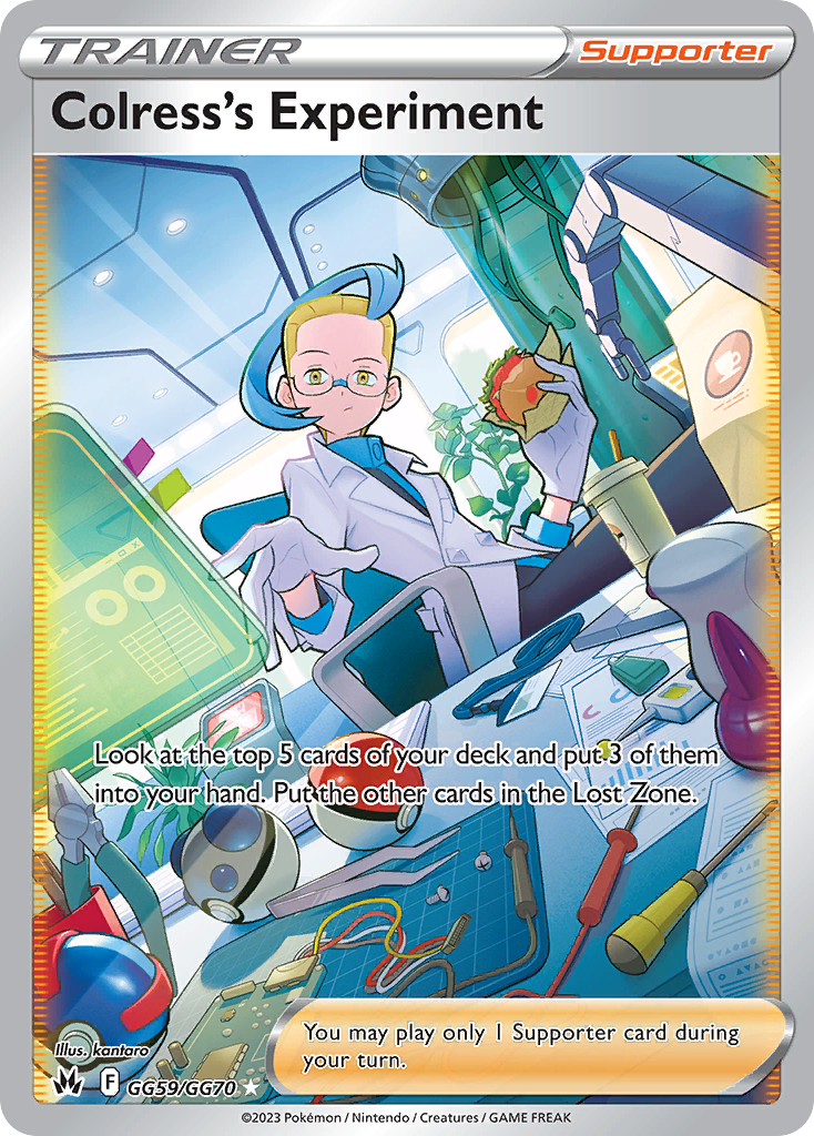 Colress's Experiment Crown Zenith Pokemon Card