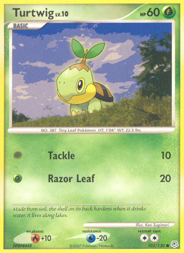 Turtwig Diamond & Pearl Pokemon Card