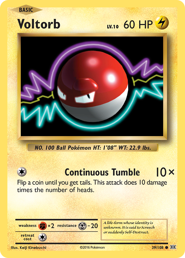 Voltorb Evolutions Pokemon Card Pikawiz