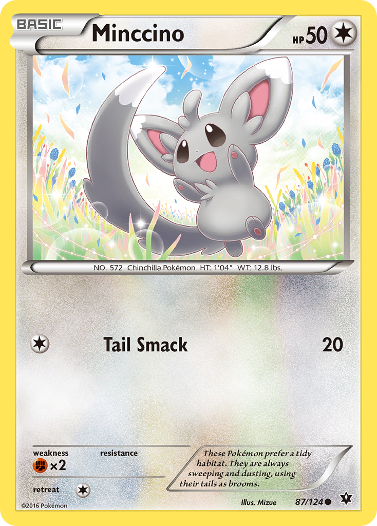 Minccino Pokemon Card.