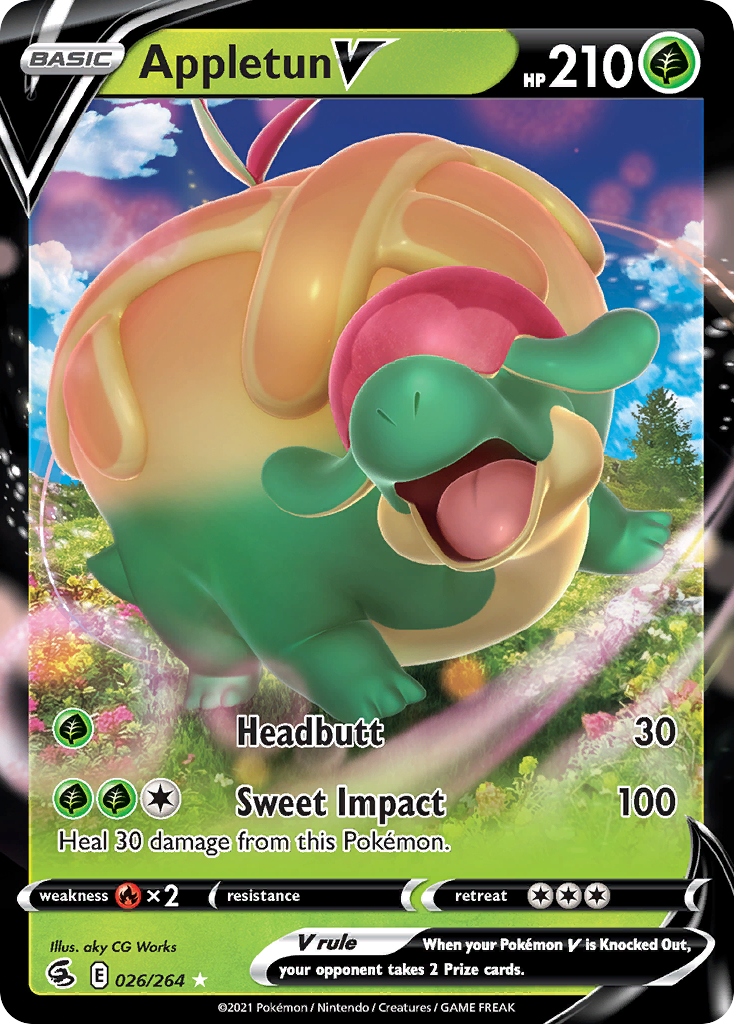 Appletun V Fusion Strike Pokemon Card