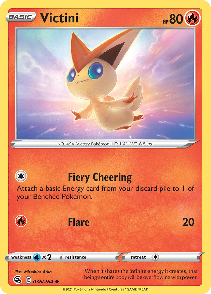 Victini Fusion Strike Pokemon Card