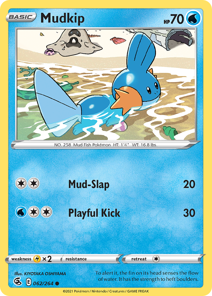 Mudkip Fusion Strike Pokemon Card