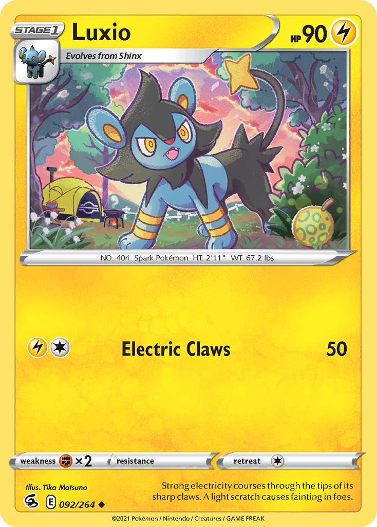 Luxio Fusion Strike Pokemon Card