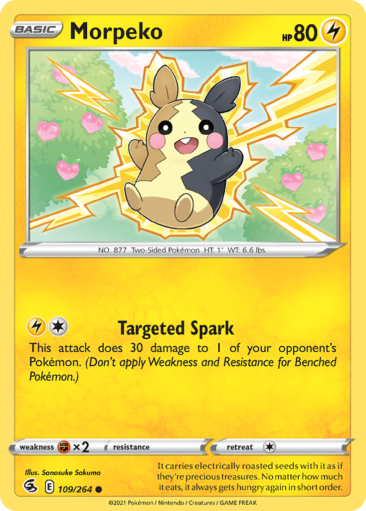 Morpeko Fusion Strike Pokemon Card