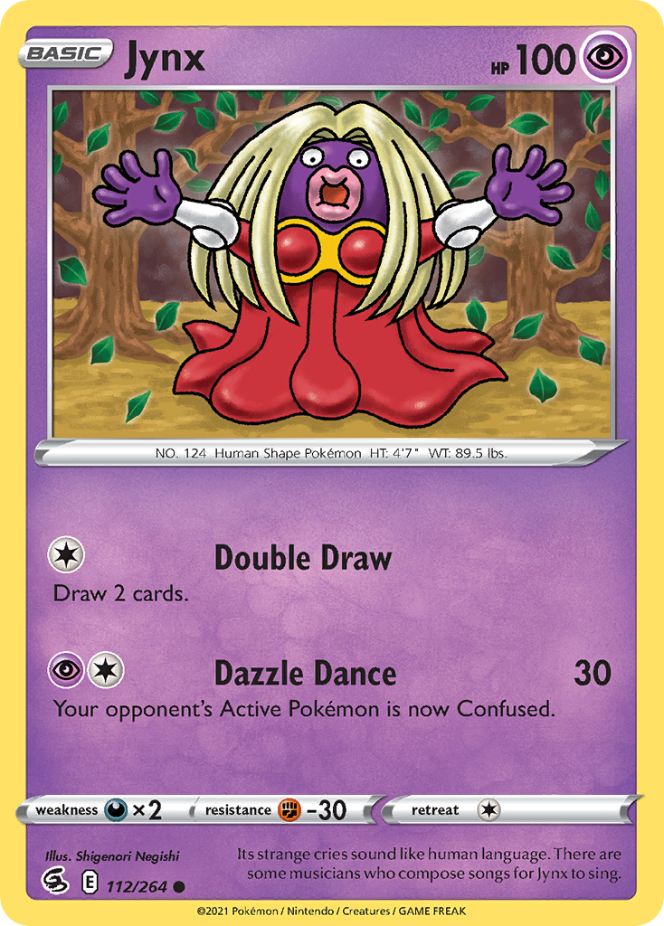 Jynx Fusion Strike Pokemon Card