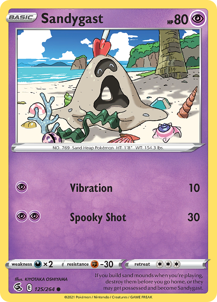 Sandygast Fusion Strike Pokemon Card