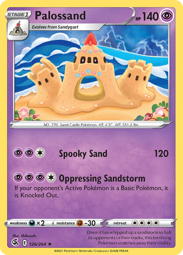 Palossand Fusion Strike Pokemon Card