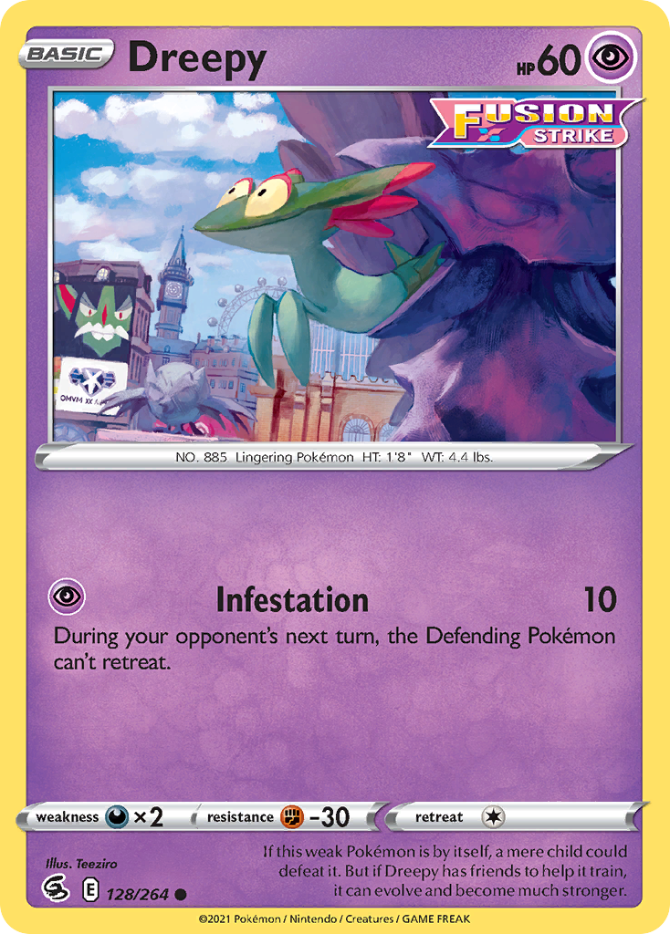 Dreepy Fusion Strike Pokemon Card