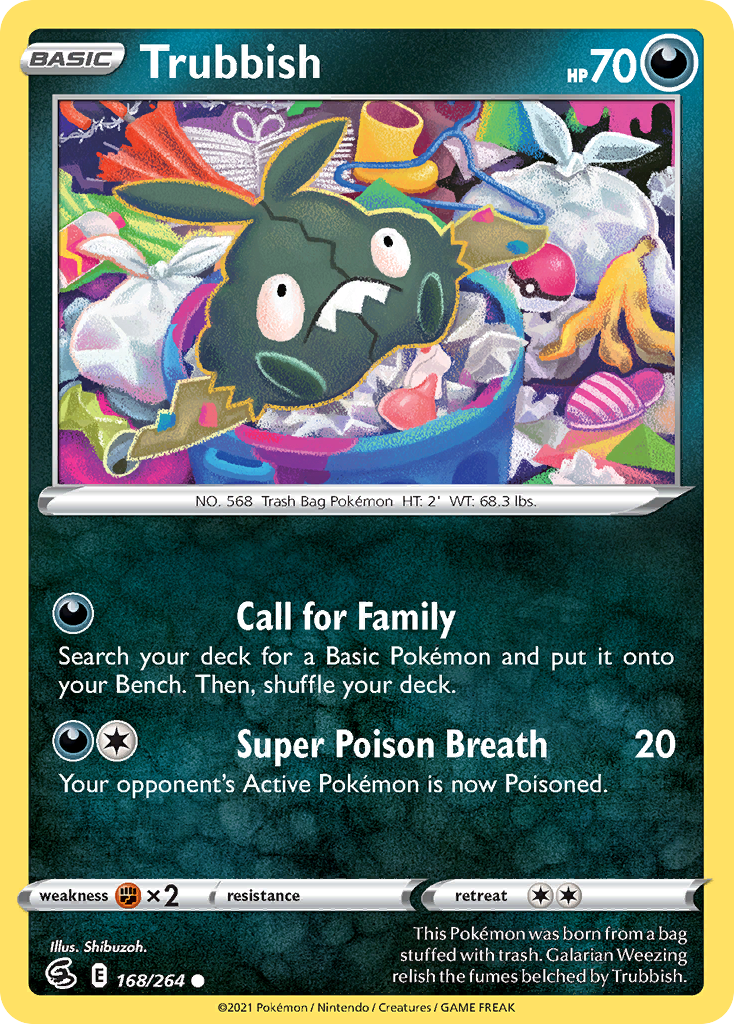 Trubbish Fusion Strike Pokemon Card