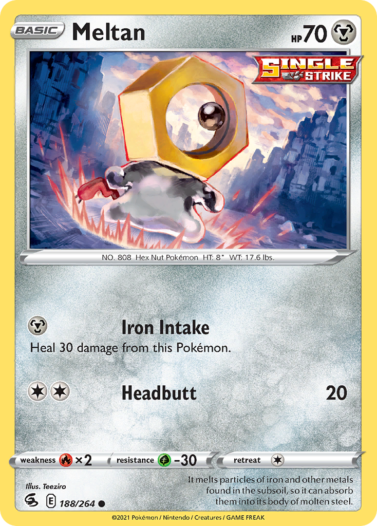 Meltan Fusion Strike Pokemon Card
