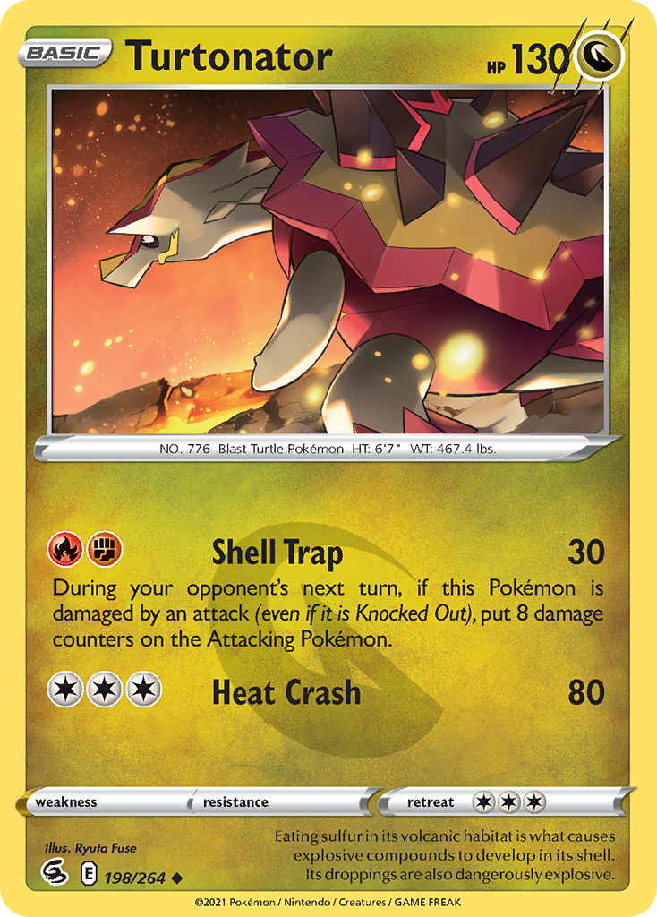 Turtonator Fusion Strike Pokemon Card