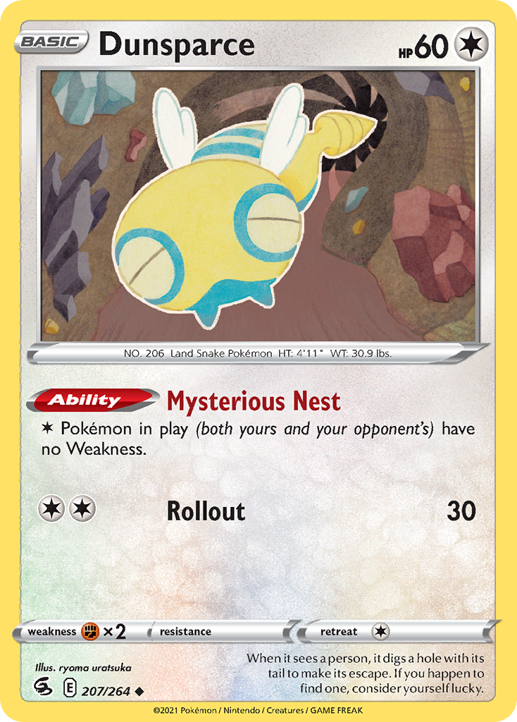 Dunsparce Pokemon Card