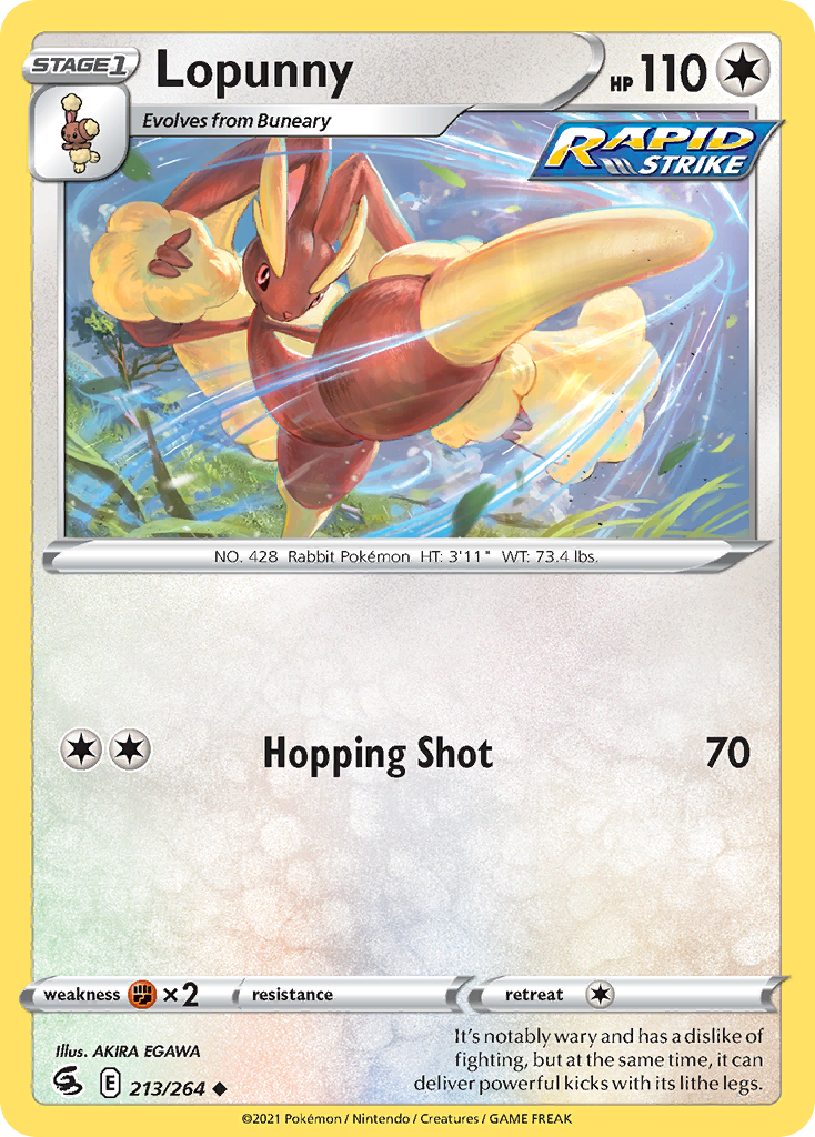 Loopunny Fusion Strike Pokemon Card