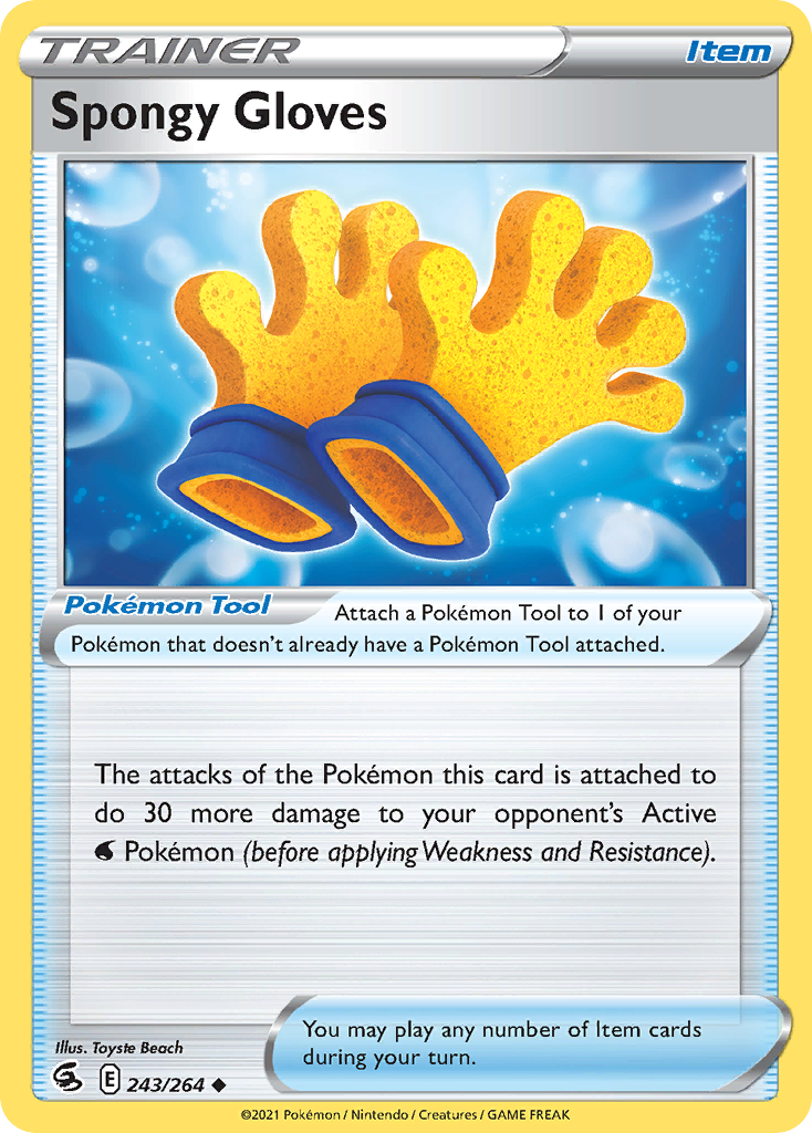 Spongy Gloves Fusion Strike Pokemon Card