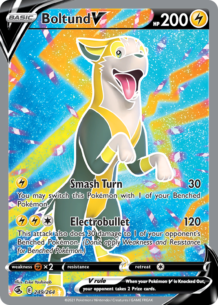 Boltund V Fusion Strike Pokemon Card