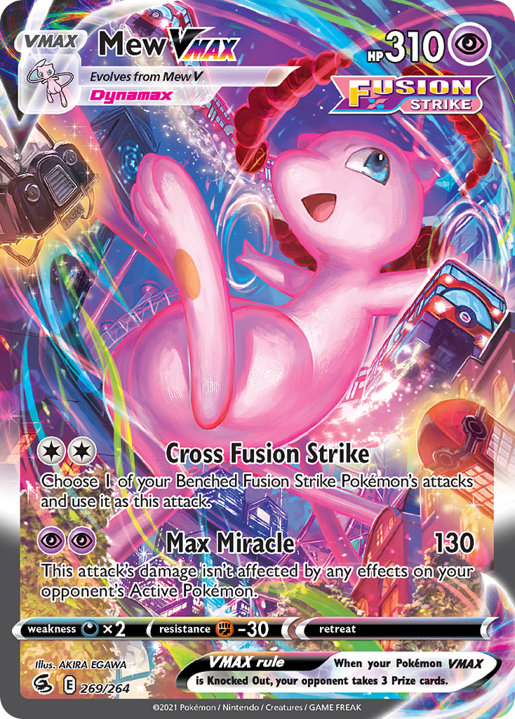 Mew VMAX Fusion Strike Pokemon Card