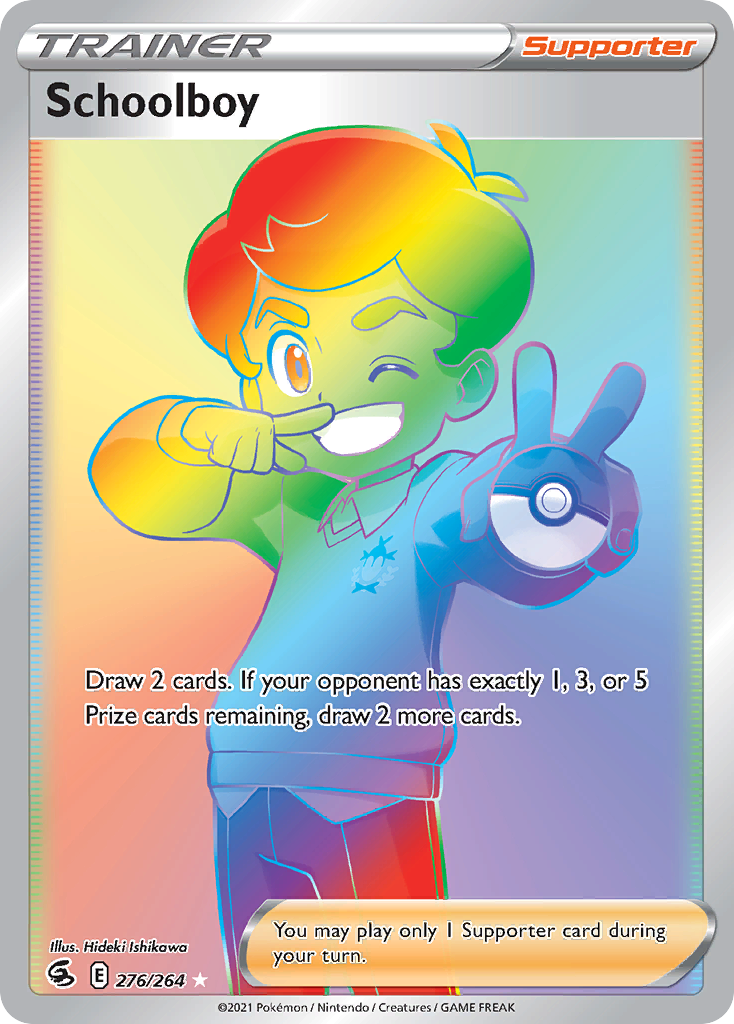 Schoolboy Fusion Strike Pokemon Card