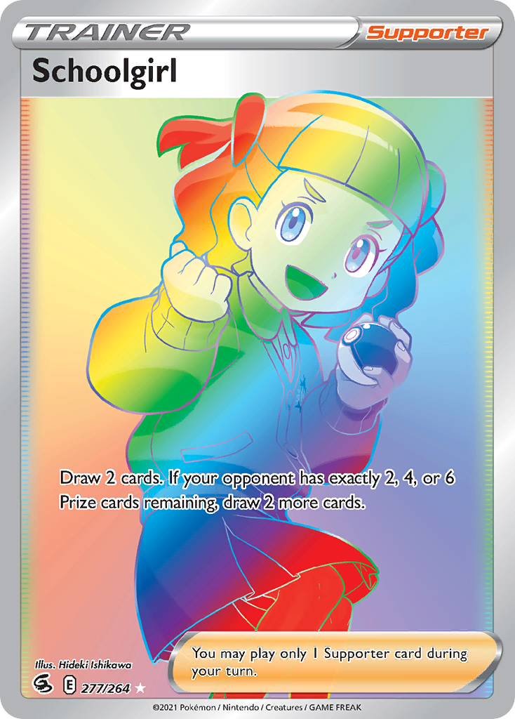 Schoolgirl Fusion Strike Pokemon Card