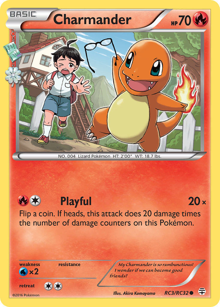 Charmander Generations Pokemon Card.