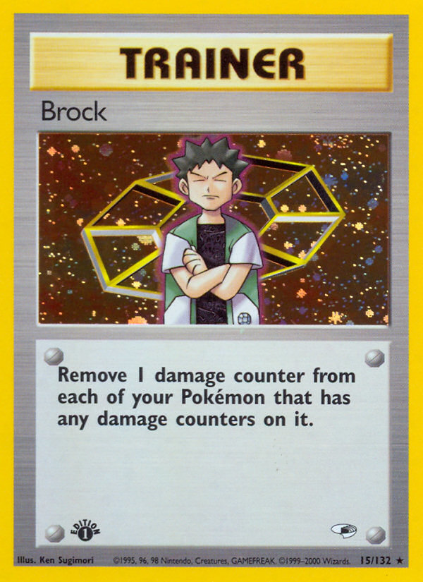 Brock Gym Heroes Pokemon Card
