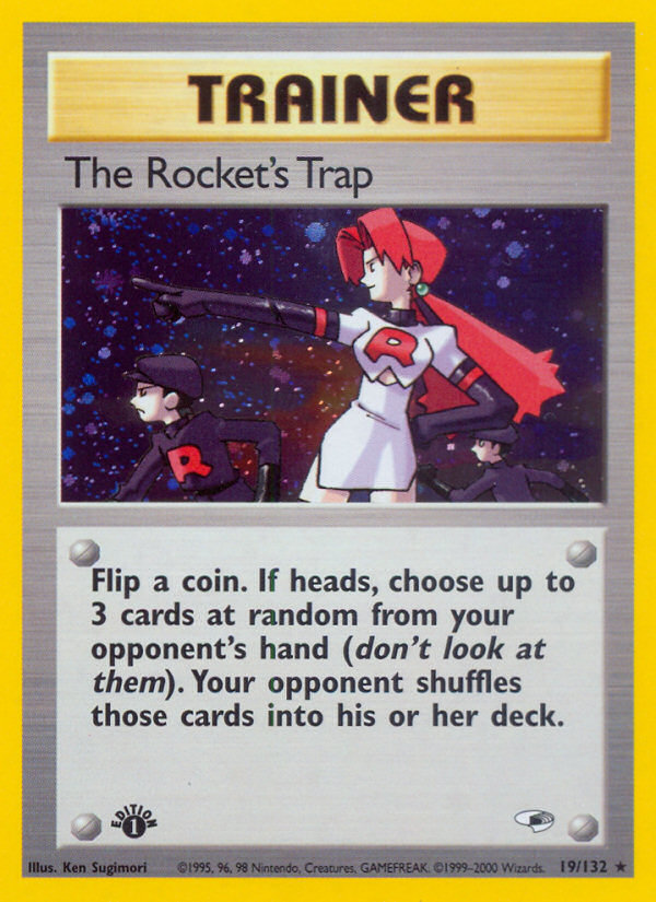 The Rocket's Trap Gym Heroes Pokemon Card