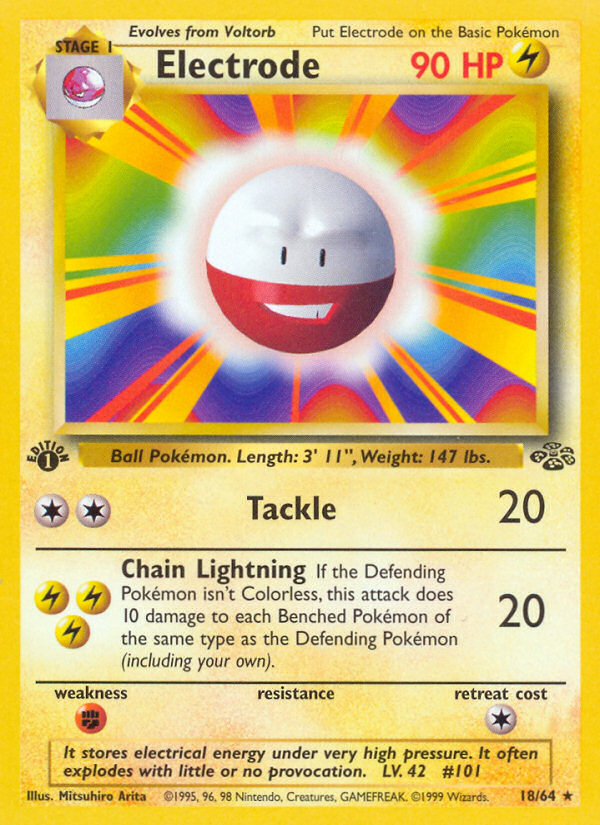Electrode Jungle Pokemon Card