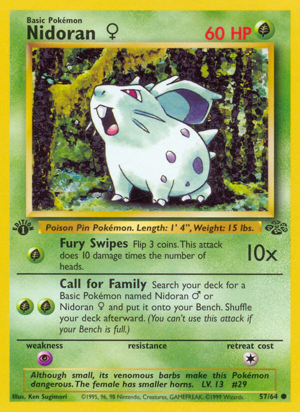 Nidoran♀ Jungle Pokemon Card