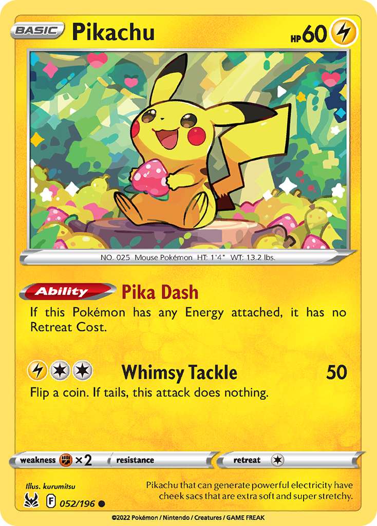 Pikachu Lost Origin Pokemon Card