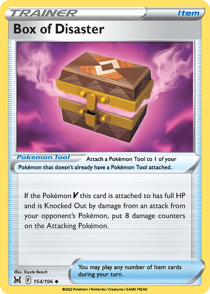 Box of Disaster Lost Origin Pokemon Card