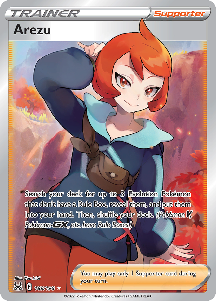 Arezu Lost Origin Pokemon Card