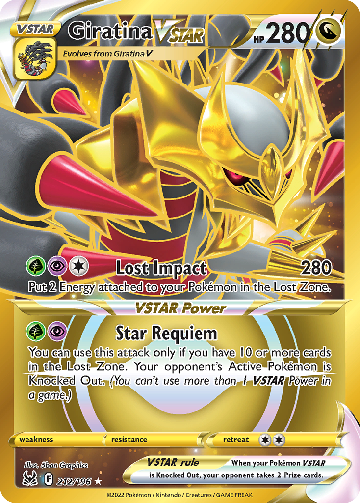Giratina VSTAR Lost Origin Pokemon Card Pikawiz