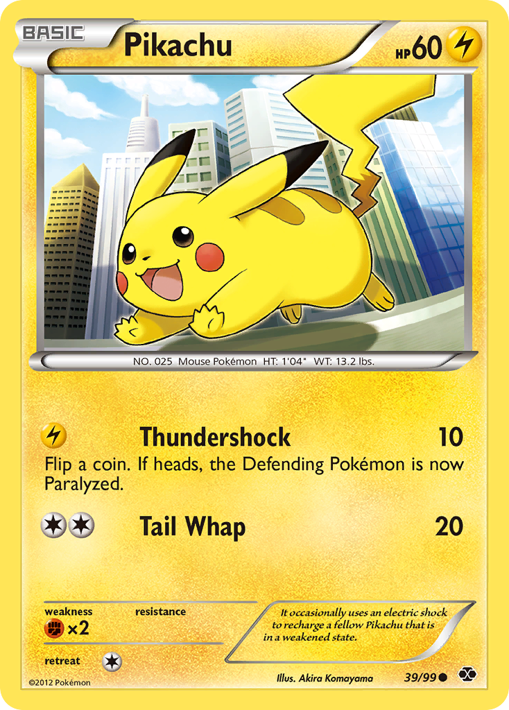 Pikachu Next Destinies Pokemon Card.