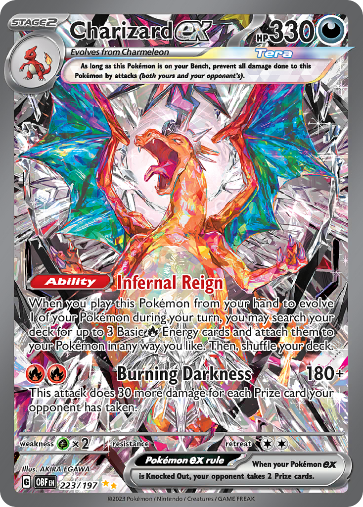 Charizard EX Obsidian Flames Pokemon Card